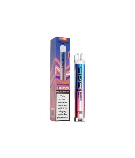 20mg SKE Bar 600 Rechargeable Prefilled Pod Vape Kit