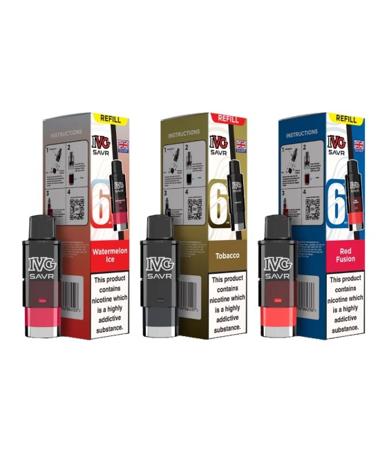 20mg I VG SAVR Refill Pod Pack 3000 Puffs