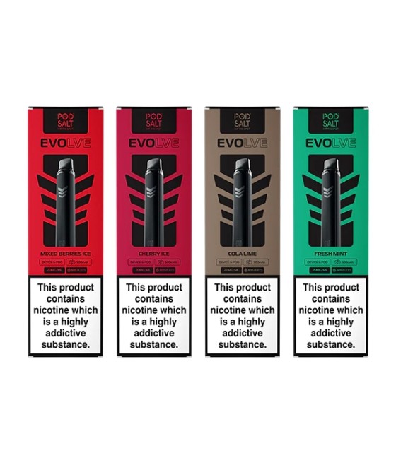 20mg Pod Salt Evolve Pen Starter Kit  600 Puff