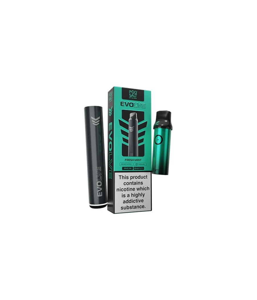 20mg Pod Salt Evolve Pen Starter Kit  600 Puff
