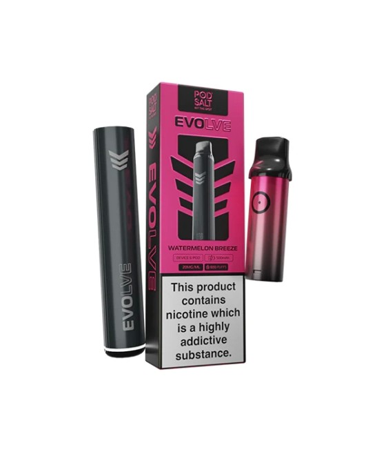 20mg Pod Salt Evolve Pen Starter Kit  600 Puff