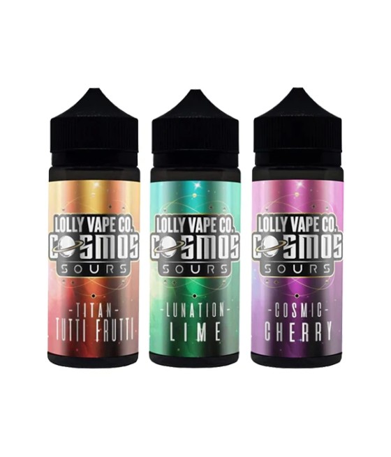 Lolly Vape Co Cosmos Sours 100ml Shortfill 0mg (80VG/20PG)