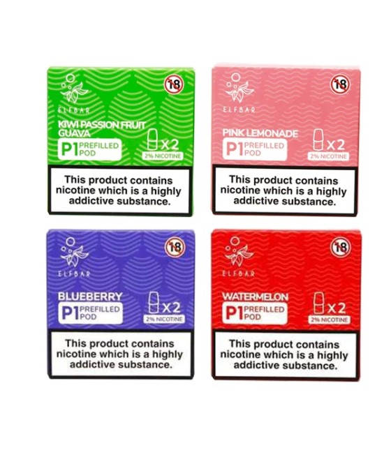 Elf Bar P1 Replacement 2ml Pods for ELF Mate 500