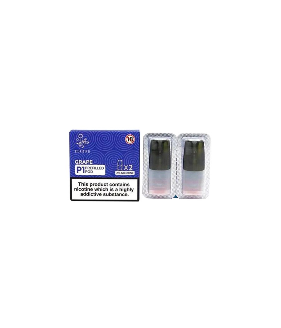 Elf Bar P1 Replacement 2ml Pods for ELF Mate 500