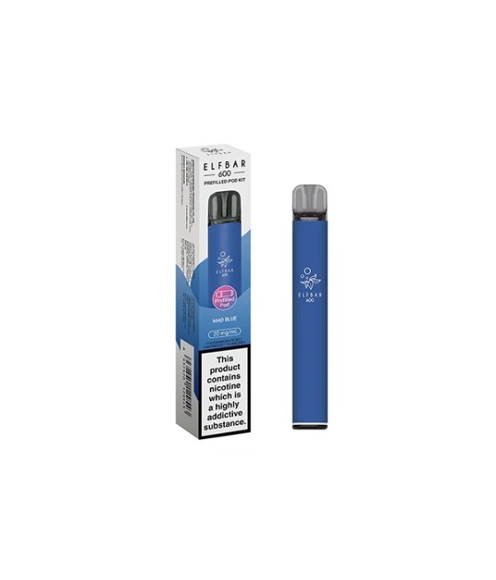 20mg Elf Bar 600 Prefilled Pod Vape Kit 600 Puffs