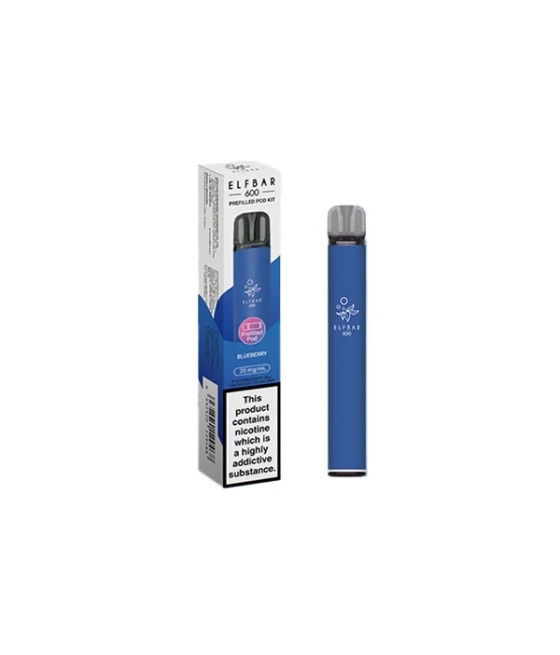 20mg Elf Bar 600 Prefilled Pod Vape Kit 600 Puffs
