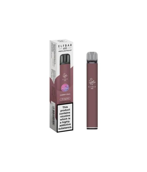 20mg Elf Bar 600 Prefilled Pod Vape Kit 600 Puffs