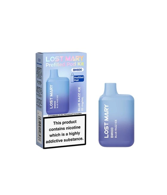 20mg Lost Mary BM600 Prefilled Pod Vape Kit 600 Puffs