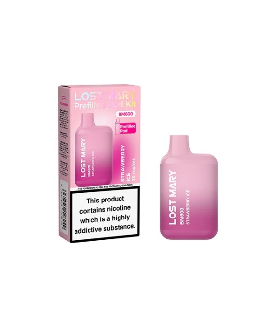 20mg Lost Mary BM600 Prefilled Pod Vape Kit 600 Puffs