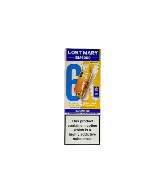 20mg LOST MARY BM6000 Refillable Pod Kit - 6000 Puffs