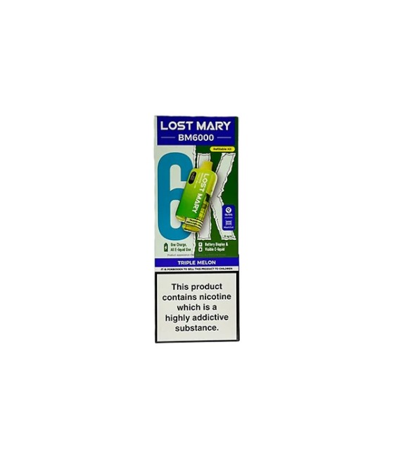 20mg LOST MARY BM6000 Refillable Pod Kit - 6000 Puffs