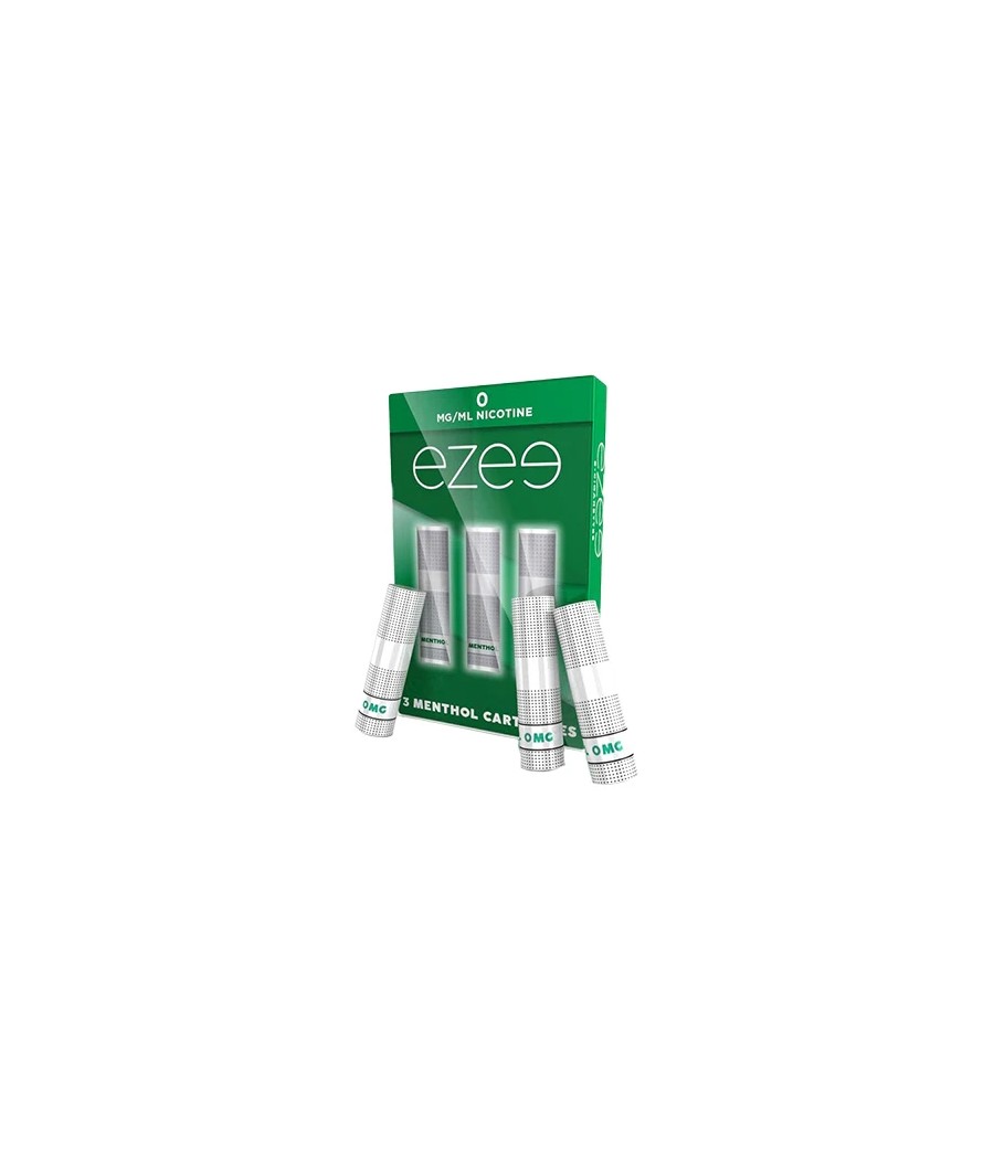 0mg Ezee E-cigarette Cartridges Menthol 1050 Puffs