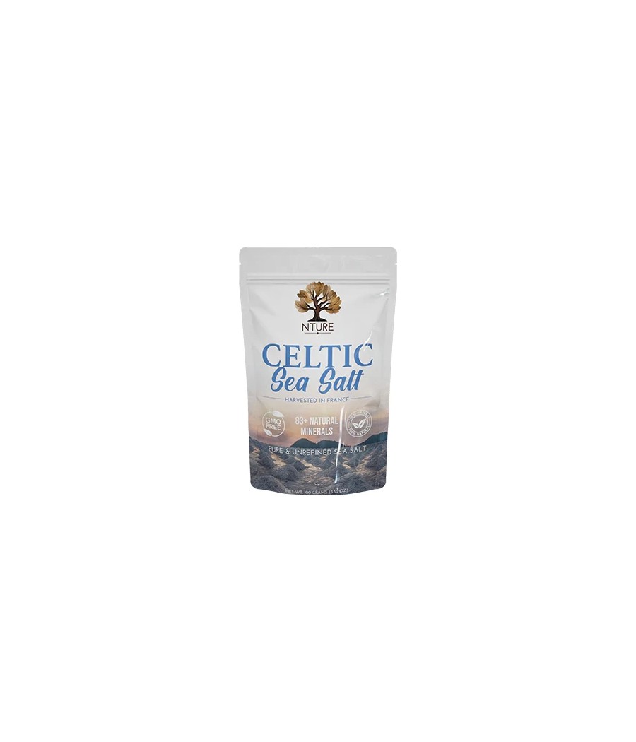 NTURE 100% Pure Celtic Sea Salt - 100g