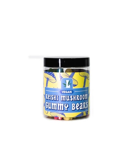 Loxa Reishi Vegan Mushroom Gummy Bears 8000mg - 400g Tub