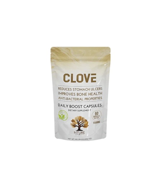 NTURE 1000mg Clove Capsules - 60 Caps