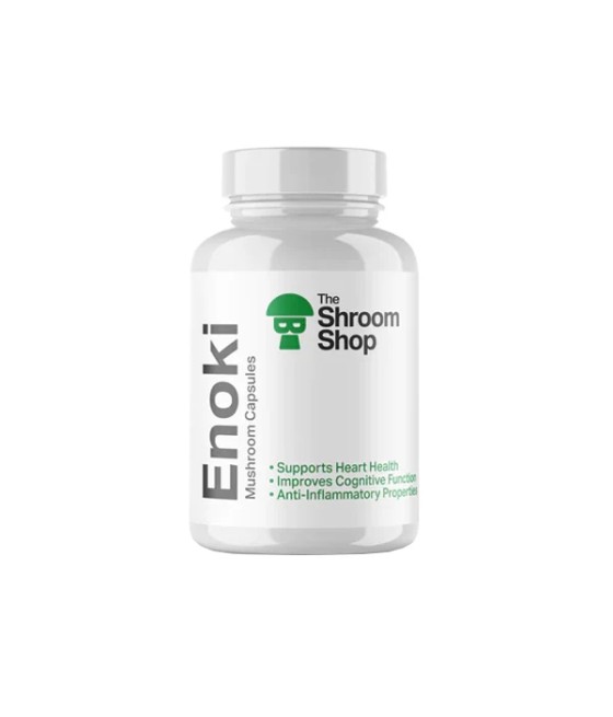 The Shroom Shop Enoki Mushroom 45000mg Capsules - 90 Caps
