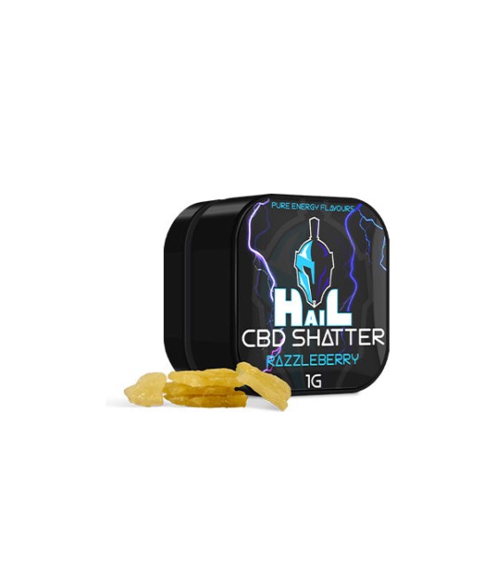 Buy Hail Energy 98% CBD Shatter - Razzleberry Flavor