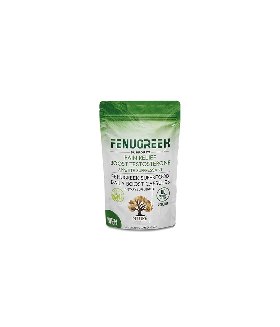NTURE 2000mg Fenugreek Men Capsules - 60 Caps