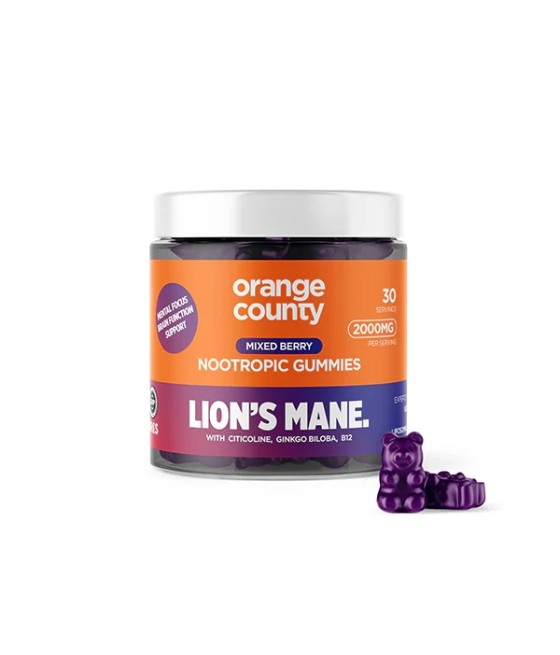 Orange County 2000mg Lion's Mane Gummies  - 30 Pieces