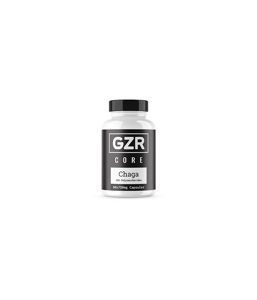 GZR 750mg Chaga Capsules - 60 Capsules