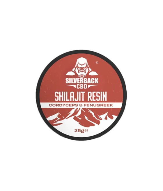Silverback CBD Cordyceps + Fenugreek Infused Shilajit Resin 25g
