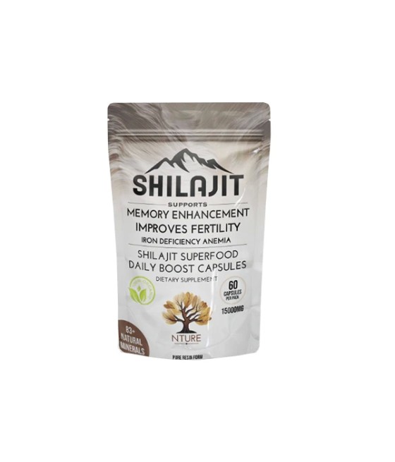 NTURE 15000mg Shilajit Capsules - 60 Caps