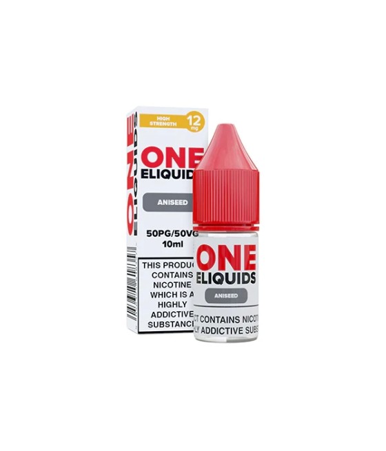 12mg One E-Liquids Flavoured Nicotine E-Liquid 10ml (50VG/50PG)
