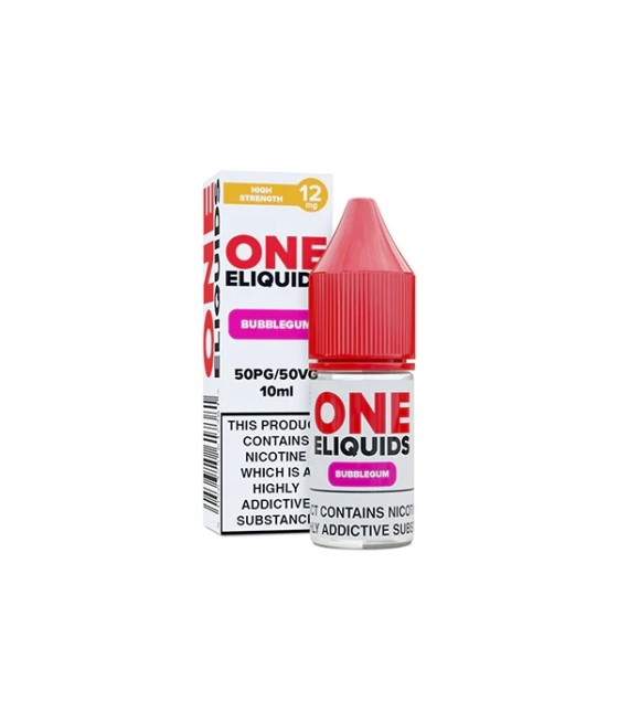 12mg One E-Liquids Flavoured Nicotine E-Liquid 10ml (50VG/50PG)