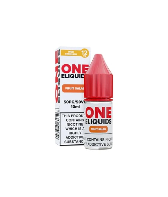 12mg One E-Liquids Flavoured Nicotine E-Liquid 10ml (50VG/50PG)