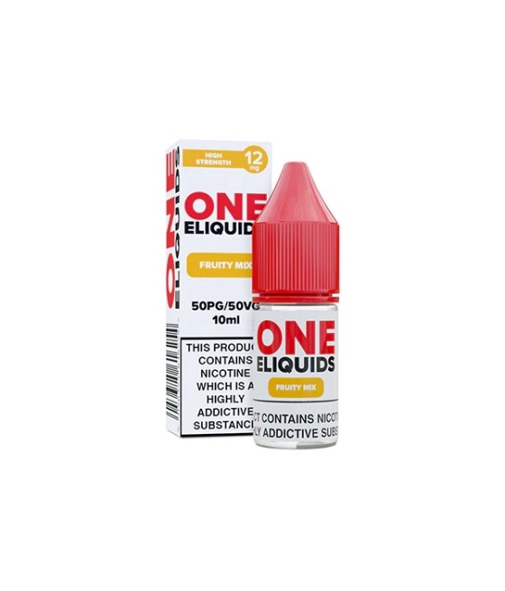 12mg One E-Liquids Flavoured Nicotine E-Liquid 10ml (50VG/50PG)