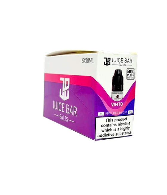 20mg Juice Bar Salts 10ml Nic Salts - Pack Of 5 (50VG/50PG)