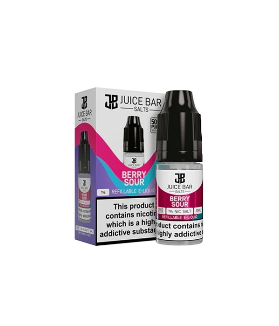 20mg Juice Bar Salts 10ml Nic Salts - Pack Of 5 (50VG/50PG)