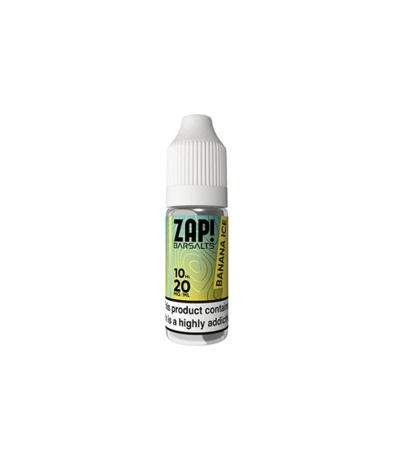 20mg ZAP! Bar Salts Nic Salt 10ml (50VG/50PG)
