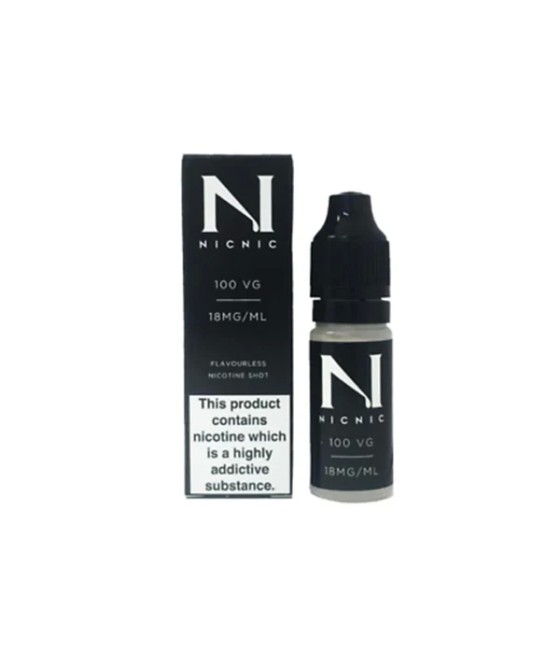 NIC NIC 18mg Nicotine Shot 10ml 100VG