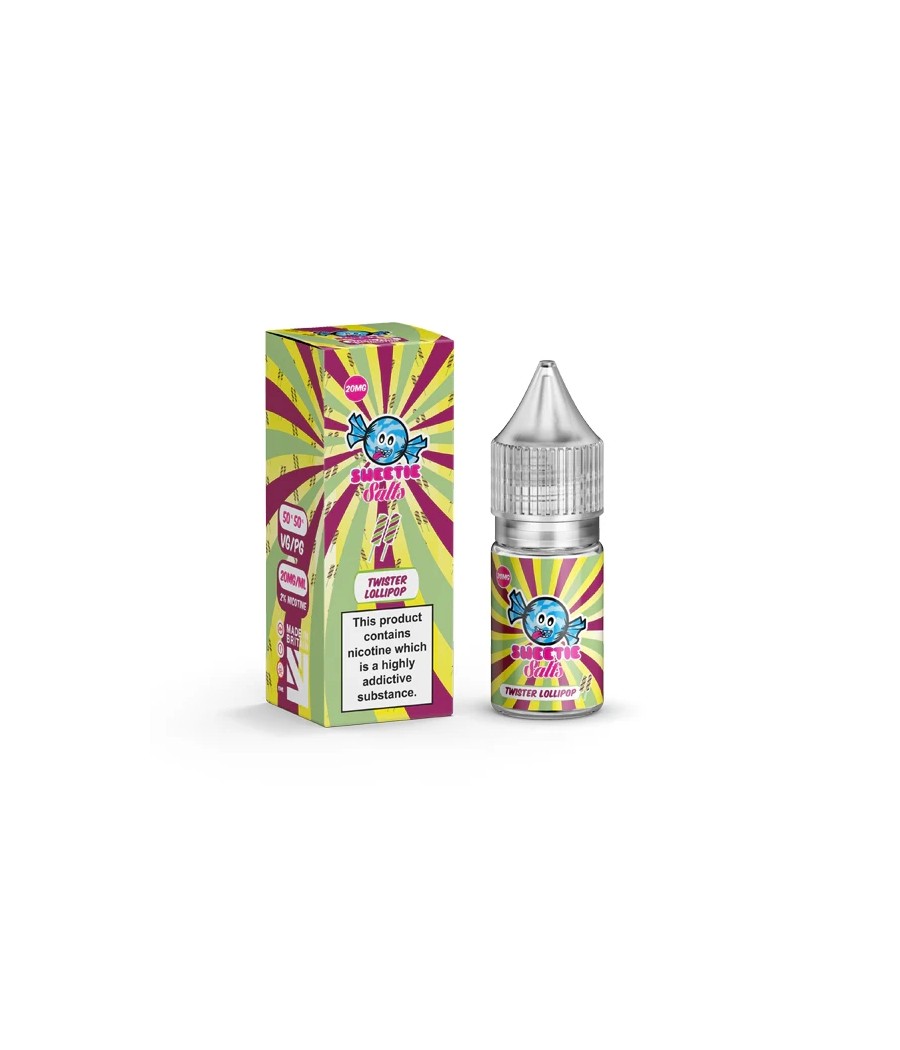18mg Twister Lollipop By Liqua Vape 10ml Flavoured Nic Salts