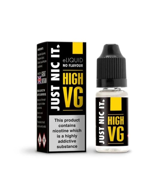 18mg Just Nic It Black Edition Nic Shot 10ml (80VG/20PG)