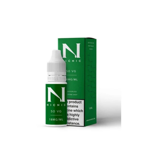 18mg Nic Nic Flavourless Nicotine Shot 10ml 50VG