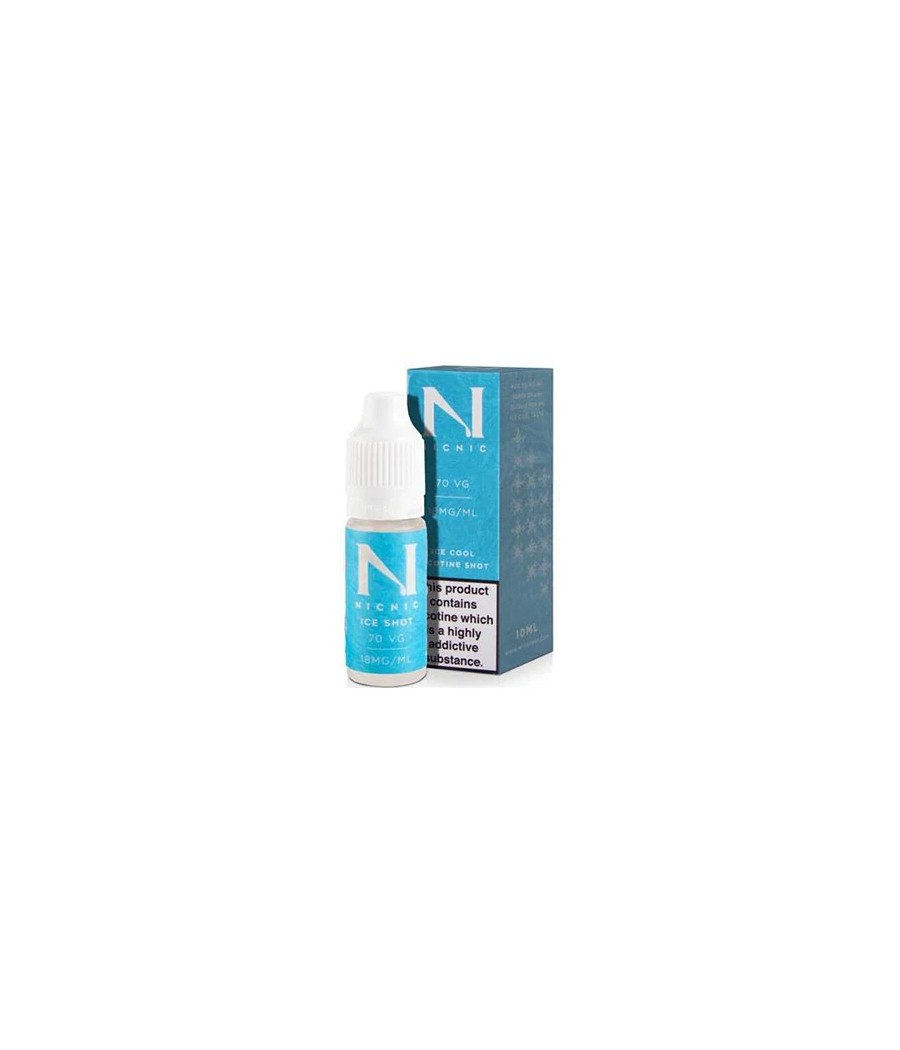 18mg Ice Cool Nic Shot 10ml by Nic Nic (70VG/30PG)