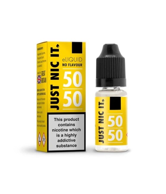 18mg Just Nic It Yellow Edition Nic Shot 10ml (50VG/50PG)