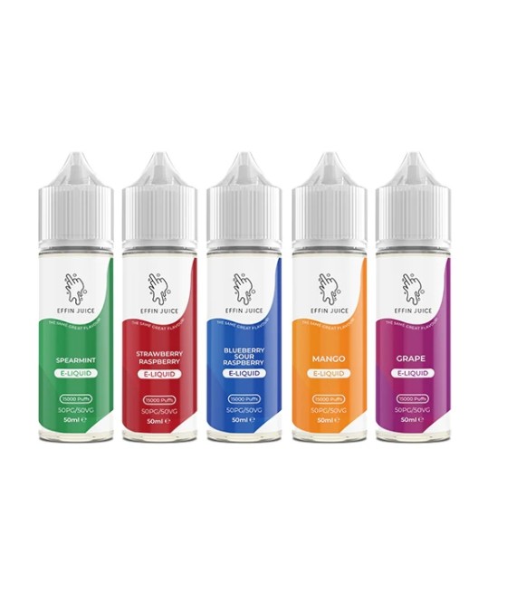 0mg EFFIN Juice 50ml Shortfill (50VG/50PG)