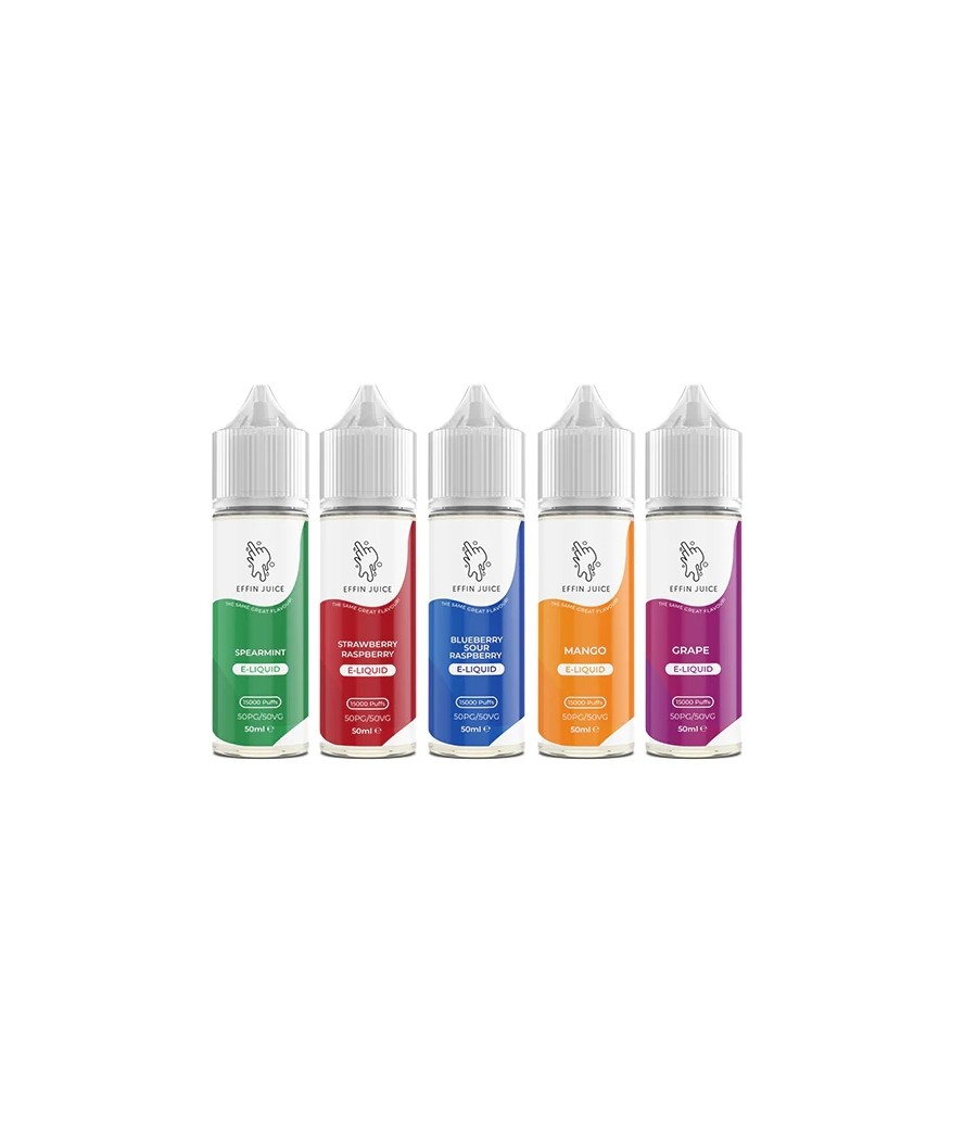 0mg EFFIN Juice 50ml Shortfill (50VG/50PG)