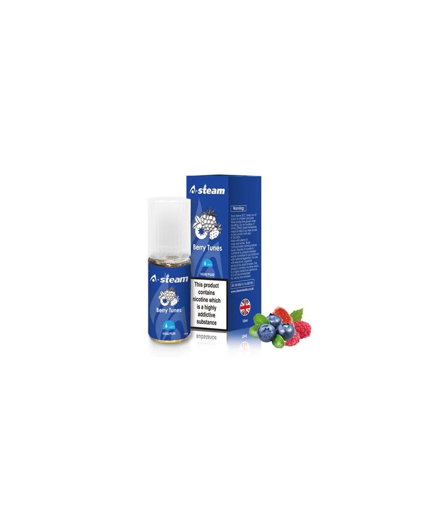 A-Steam Fruit Flavours 12MG 10ML (50VG/50PG)