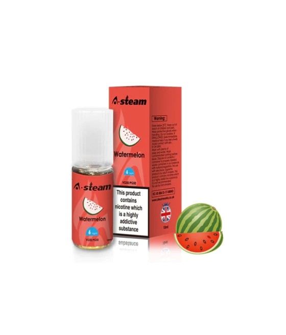 A-Steam Fruit Flavours 12MG 10ML (50VG/50PG)