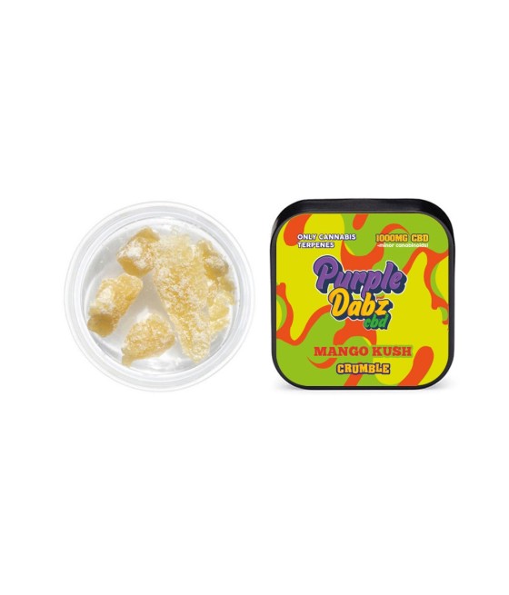 Buy 1 Get 1 Purple Dabz CBD Crumble UK - 1000mg Mango Kush