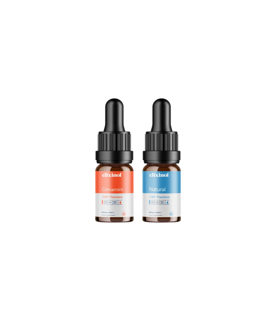 Buy Premium Elixinol 500mg CBD Oil Tinctures | Fast UK Delivery